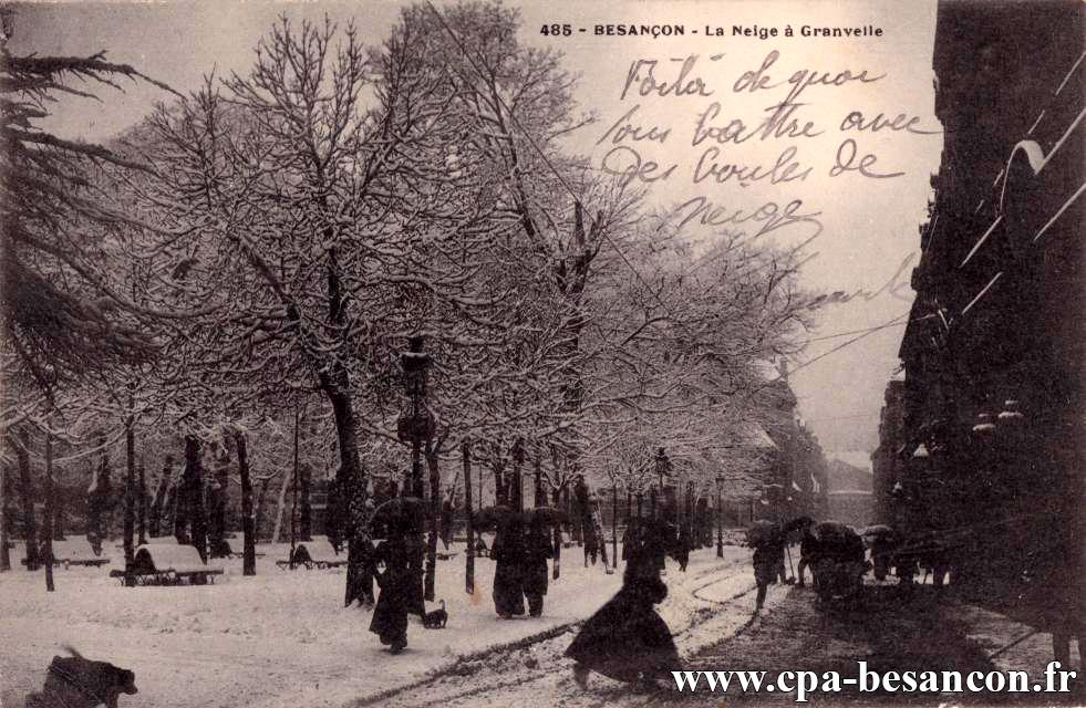485 - BESANÇON - La Neige à Granvelle